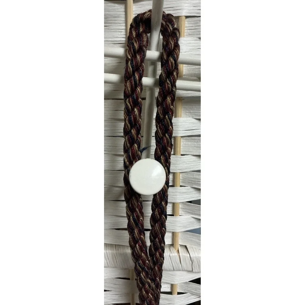 Vintage Double Tassel Curtain Tieback Drapery Holdback Burgundy Gold Victorian